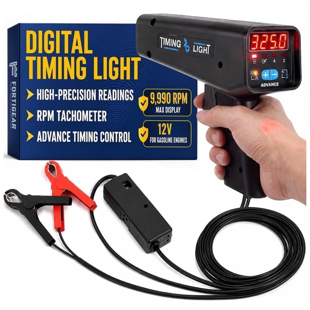 Digital Timing Light Automotive with RPM Tachometer & 0-90° Advance